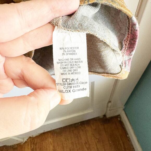 Gemstone LOVELY Spellout Cropped Athleisurewear Long Sleeve Hooded Sweatshirt 3X - Picture 4 of 10